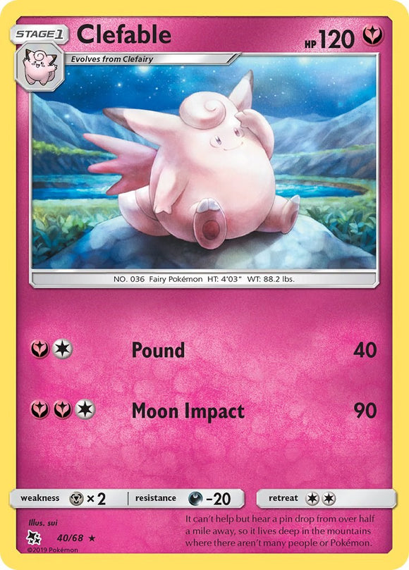 Clefable [40/68] [Hidden Fates]