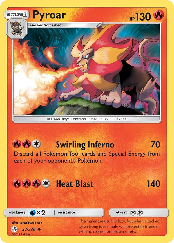 Pyroar [37/236] [Cosmic Eclipse] Reverse Holofoil