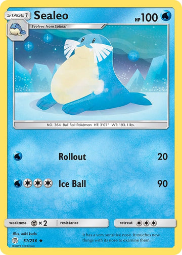 Sealeo [51/236] [Cosmic Eclipse] Reverse Holofoil