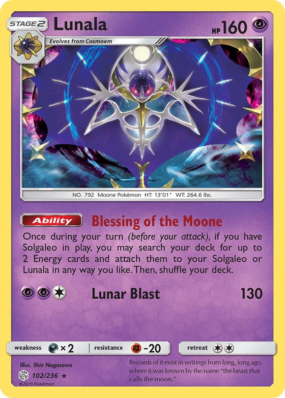 Lunala [102/236] [Cosmic Eclipse] Holofoil