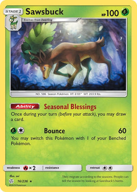 Sawsbuck [16/236] [Cosmic Eclipse] Holofoil