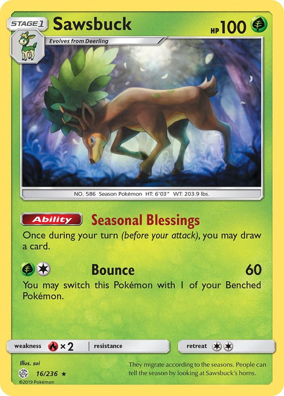 Sawsbuck [16/236] [Cosmic Eclipse] Holofoil