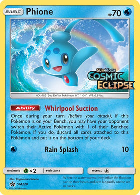 Phione (Cosmic Eclipse Stamped) [SM220] [Sun & Moon Promos] Holofoil