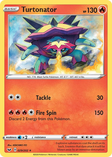Turtonator [029/202] [Sword & Shield Base Set]