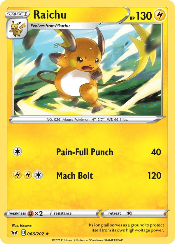 Raichu [066/202] [Sword & Shield Base Set]