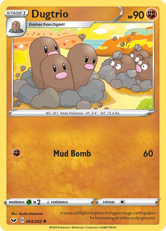 Dugtrio [093/202] [Sword & Shield Base Set]