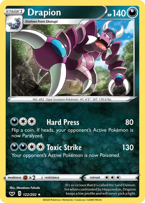 Drapion [122/202] [Sword & Shield Base Set]