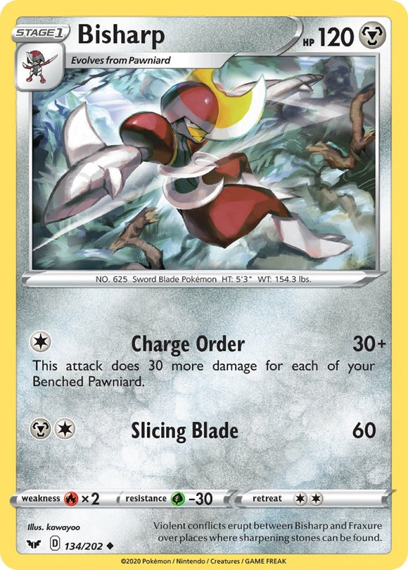 Bisharp [134/202] [Sword & Shield Base Set] Reverse Holofoil