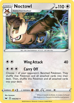 Noctowl [144/202] [Sword & Shield Base Set]