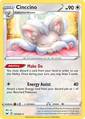 Cinccino [147/202] [Sword & Shield Base Set]