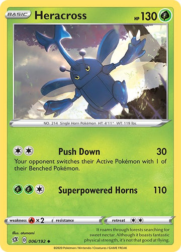 Heracross [006/192] [Rebel Clash] Reverse Holofoil
