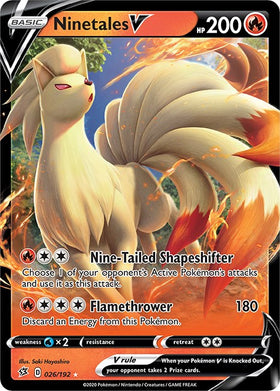 Ninetales V [026/192] [Rebel Clash] Holofoil