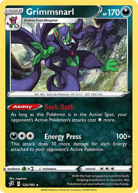 Grimmsnarl [125/192] [Rebel Clash] Reverse Holofoil