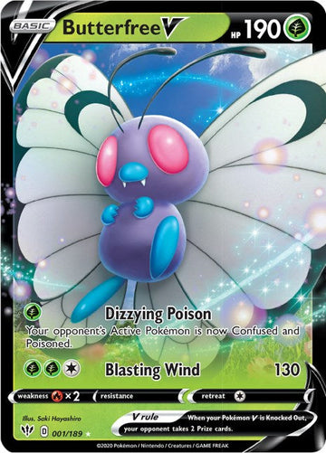 Butterfree V [001/189] [Darkness Ablaze] Holofoil