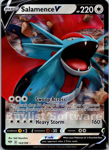 Salamence V [143/189] [Darkness Ablaze] Holofoil