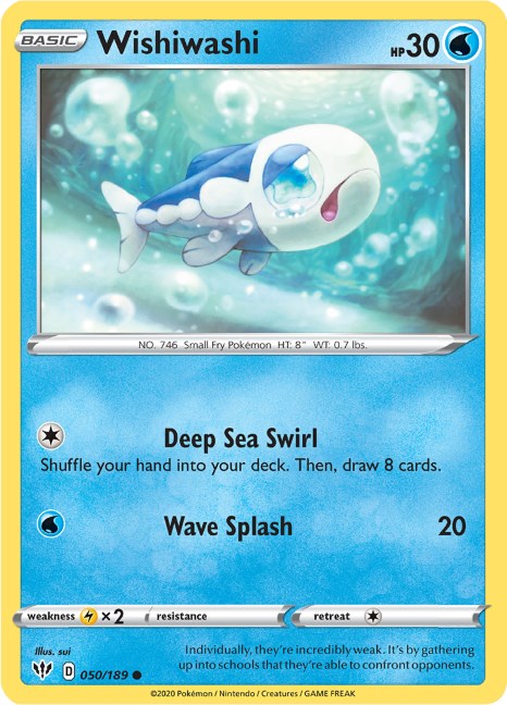 Wishiwashi [050/189] [Darkness Ablaze] Reverse Holofoil