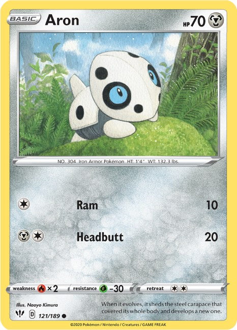Aron [121/189] [Darkness Ablaze] Reverse Holofoil