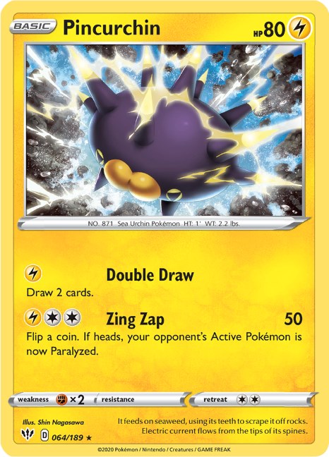 Pincurchin [064/189] [Darkness Ablaze] Reverse Holofoil