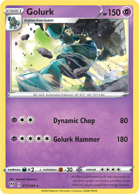 Golurk [077/189] [Darkness Ablaze] Reverse Holofoil