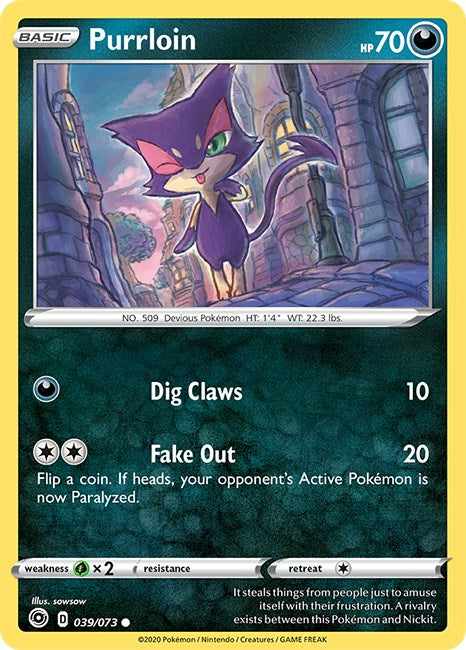 Purrloin [39/73] [Champion's Path] Reverse Holofoil