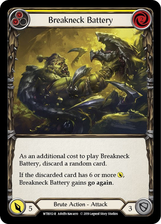 Breakneck Battery (Yellow) [WTR012] [Welcome to Rathe] Unlimited Edition Rainbow Foil