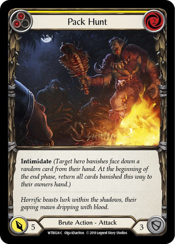 Pack Hunt (Yellow) [WTR024] [Welcome to Rathe] Unlimited Edition Rainbow Foil