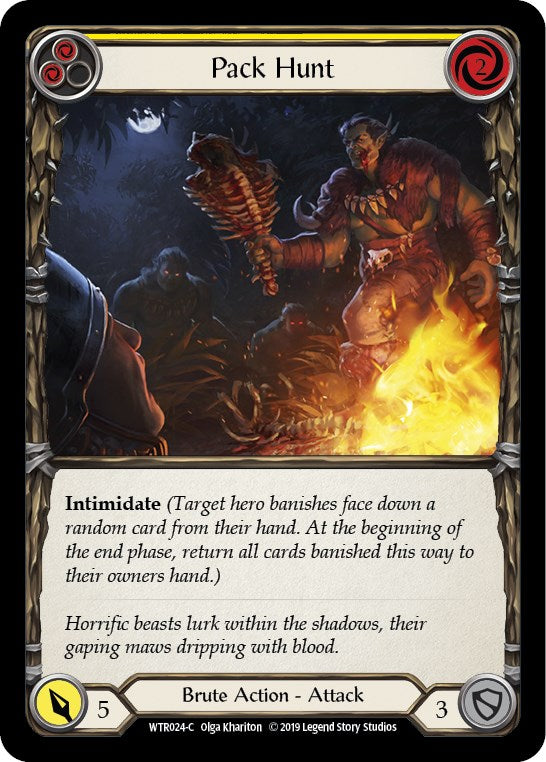 Pack Hunt (Yellow) [WTR024] [Welcome to Rathe] Unlimited Edition Rainbow Foil