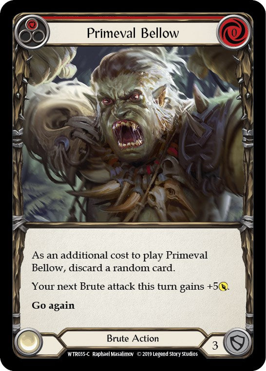 Primeval Bellow (Red) [WTR035] [Welcome to Rathe] Unlimited Edition Rainbow Foil