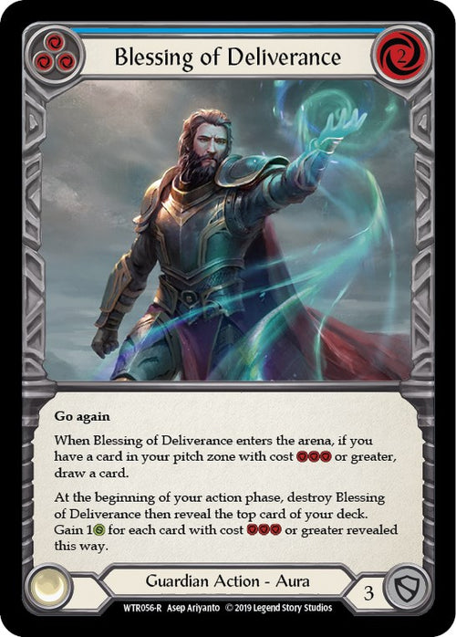 Blessing of Deliverance (Blue) [WTR056] [Welcome to Rathe] Unlimited Edition Rainbow Foil