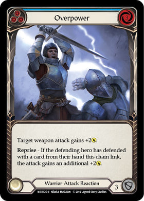 Overpower (Blue) [WTR125] [Welcome to Rathe] 1st Edition Normal