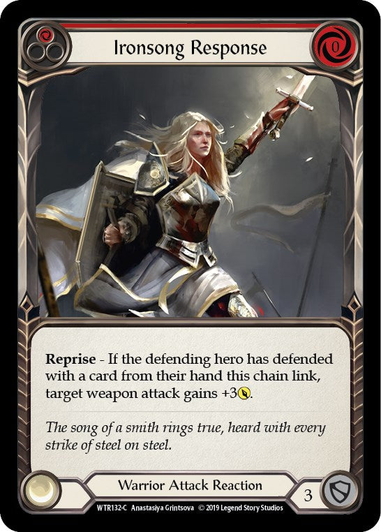 Ironsong Response (Red) [WTR132] [Welcome to Rathe] Unlimited Edition Rainbow Foil