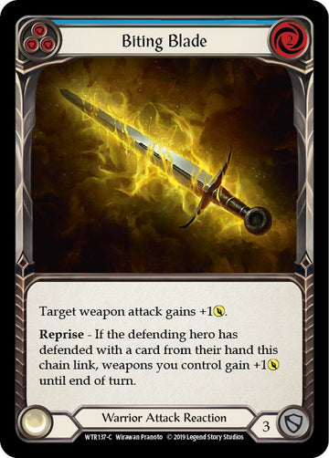 Biting Blade (Blue) [WTR137] [Welcome to Rathe] Unlimited Edition Normal