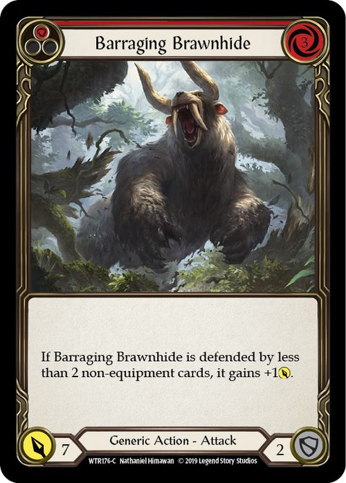 Barraging Brawnhide (Red) [WTR176] [Welcome to Rathe] Unlimited Edition Normal