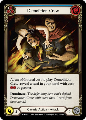 Demolition Crew (Blue) [WTR181] [Welcome to Rathe] Unlimited Edition Rainbow Foil