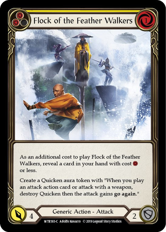 Flock of the Feather Walkers (Yellow) [WTR183] [Welcome to Rathe] 1st Edition Normal