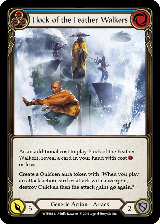 Flock of the Feather Walkers (Blue) [WTR184] [Welcome to Rathe] Unlimited Edition Rainbow Foil