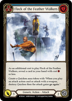 Flock of the Feather Walkers (Blue) [WTR184] [Welcome to Rathe] 1st Edition Rainbow Foil
