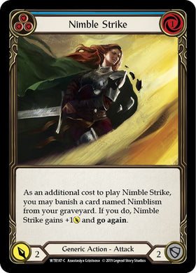 Nimble Strike (Blue) [WTR187] [Welcome to Rathe] 1st Edition Normal