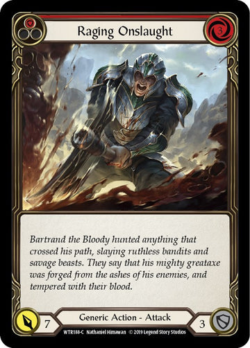 Raging Onslaught (Red) [WTR188] [Welcome to Rathe] Unlimited Edition Normal
