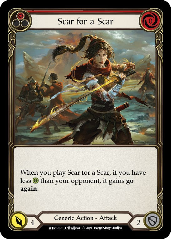 Scar for a Scar (Red) [WTR191] [Welcome to Rathe] Unlimited Edition Rainbow Foil