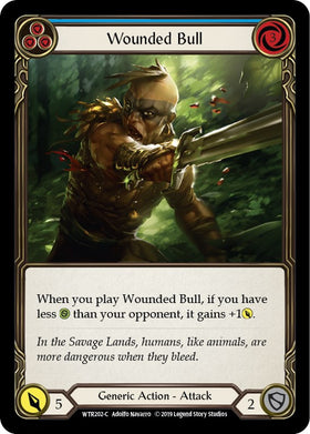 Wounded Bull (Blue) [WTR202] [Welcome to Rathe] Unlimited Edition Rainbow Foil
