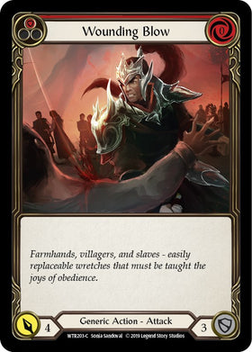 Wounding Blow (Red) [WTR203] [Welcome to Rathe] Unlimited Edition Rainbow Foil