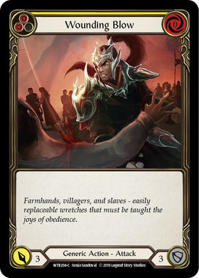 Wounding Blow (Yellow) [WTR204] [Welcome to Rathe] Unlimited Edition Rainbow Foil