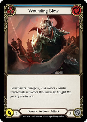 Wounding Blow (Blue) [WTR205] [Welcome to Rathe] Unlimited Edition Rainbow Foil