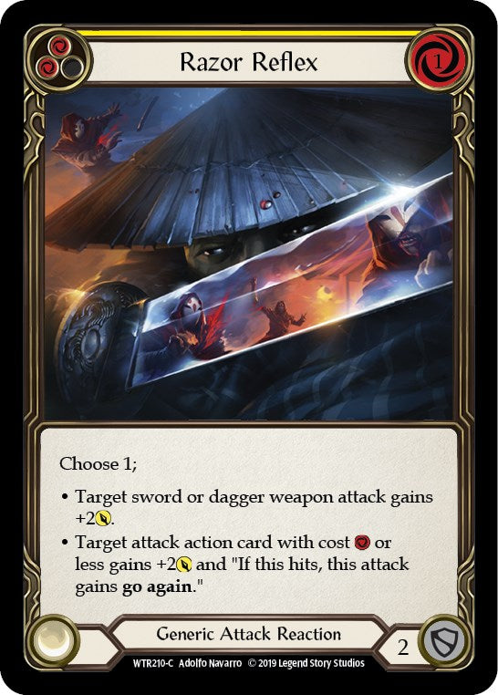 Razor Reflex (Yellow) [WTR210] [Welcome to Rathe] Unlimited Edition Rainbow Foil