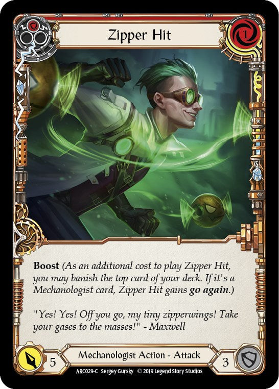 Zipper Hit (Red) [ARC029] [Arcane Rising] 1st Edition Normal