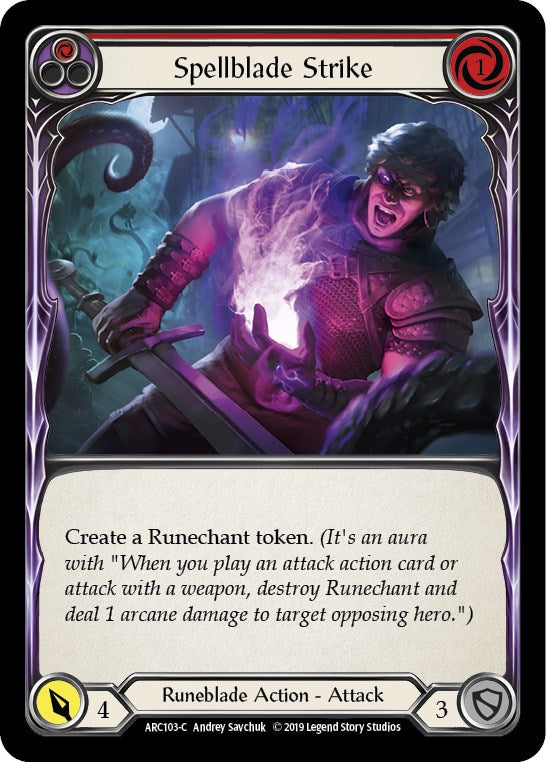 Spellblade Strike (Red) [ARC103] [Arcane Rising] 1st Edition Normal