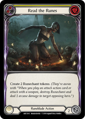 Read the Runes (Yellow) [ARC110] [Arcane Rising] 1st Edition Normal