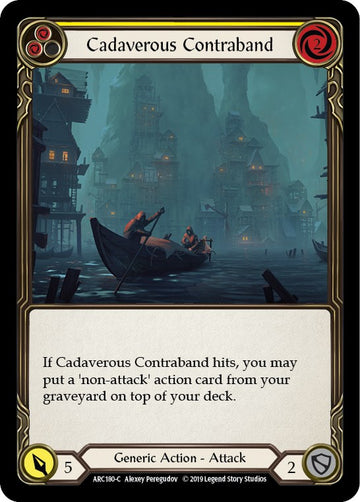 Cadaverous Contraband (Yellow) [ARC180] [Arcane Rising] 1st Edition Normal