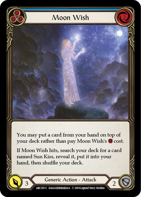 Moon Wish (Blue) [ARC187] [Arcane Rising] 1st Edition Normal